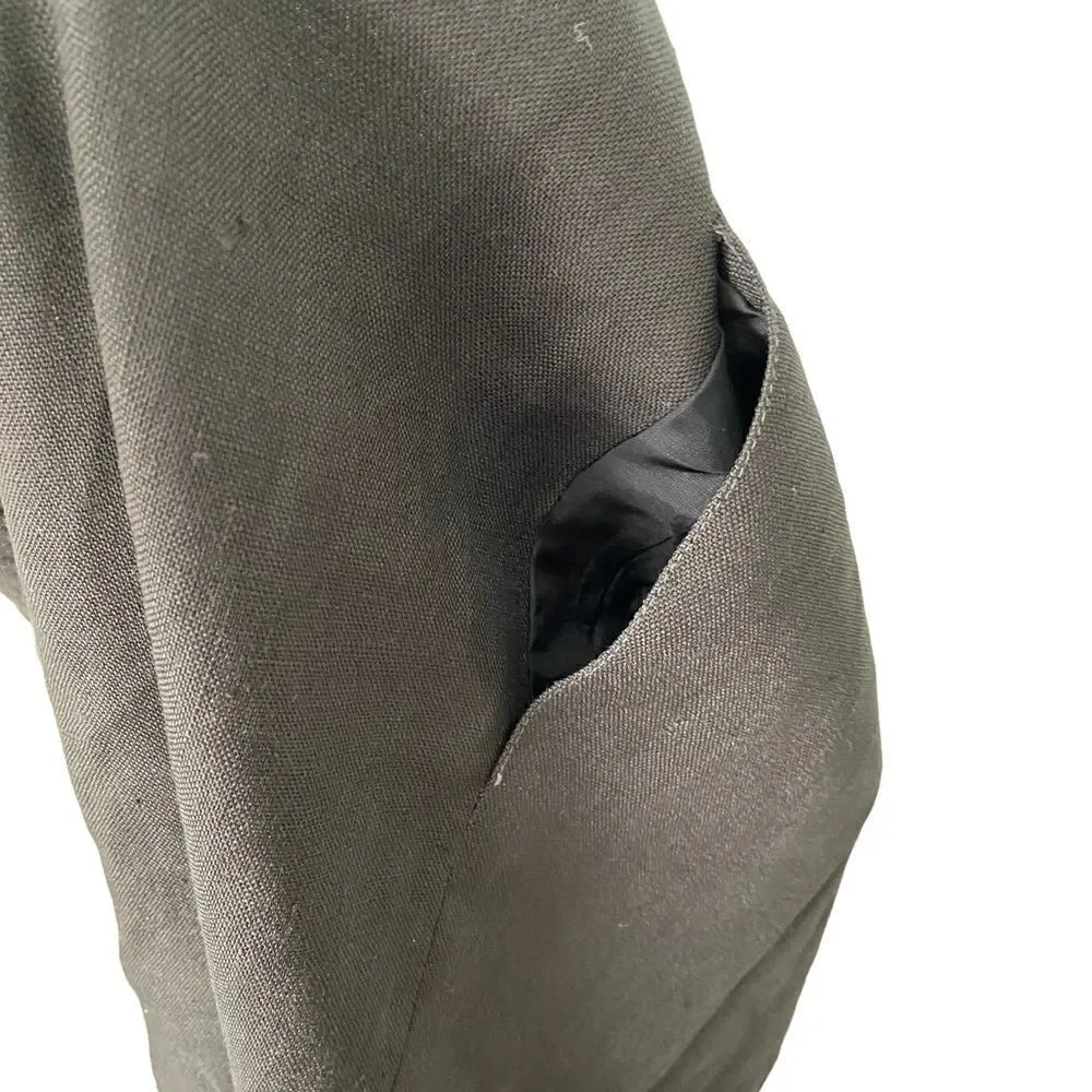 Vintage Giorgio Sant'Angelo Black Pencil Skirt in Size 16